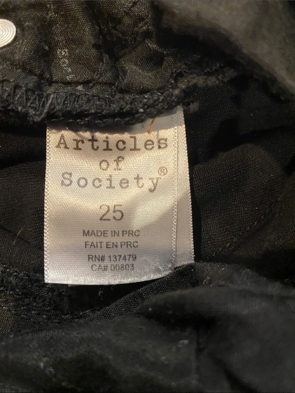 Articles of Society Black Ripped Skinny Jeans - Women's